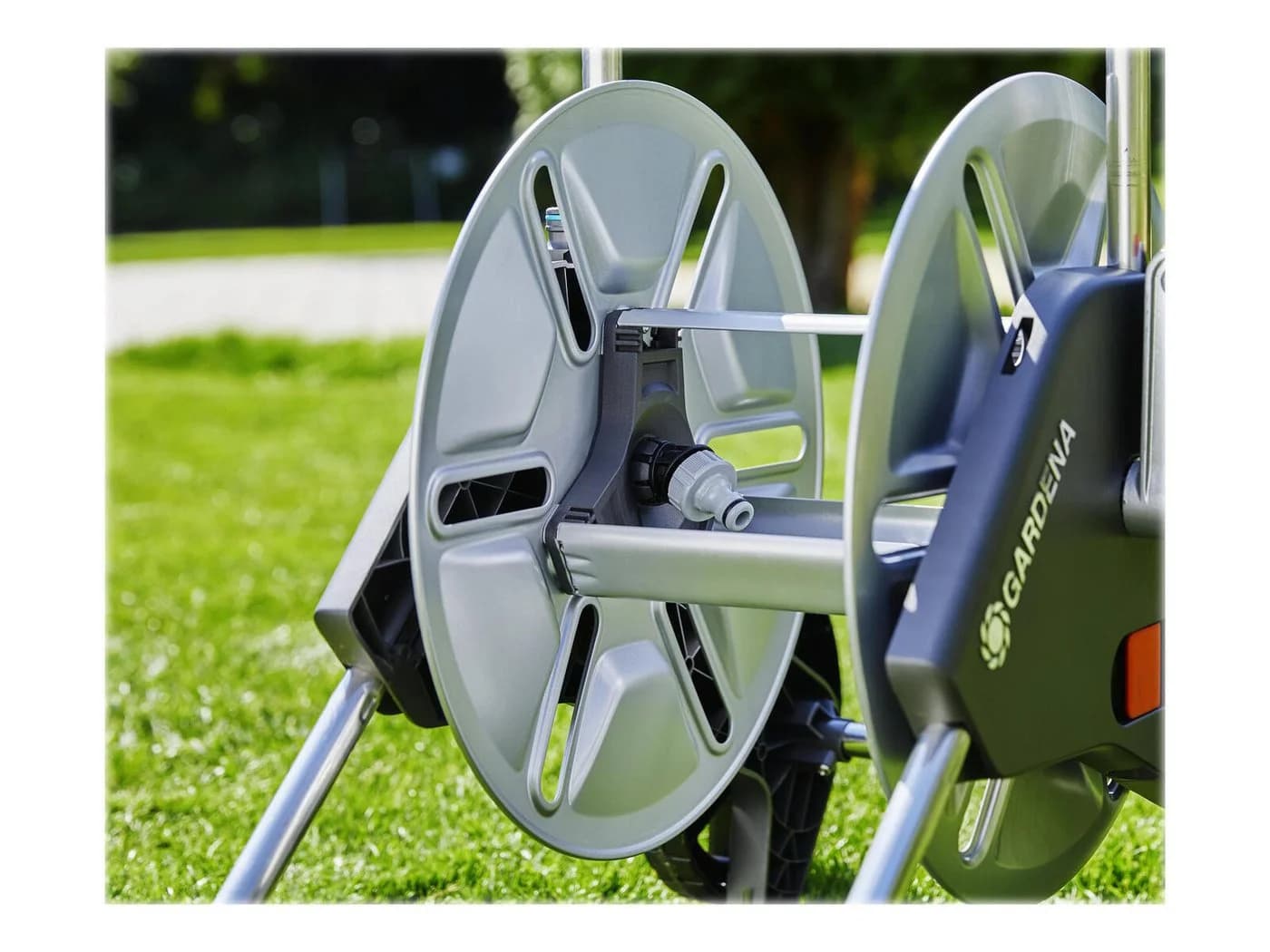 GARDENA Schlauchwagen L Easy Met. Grau Metall - Bild 5