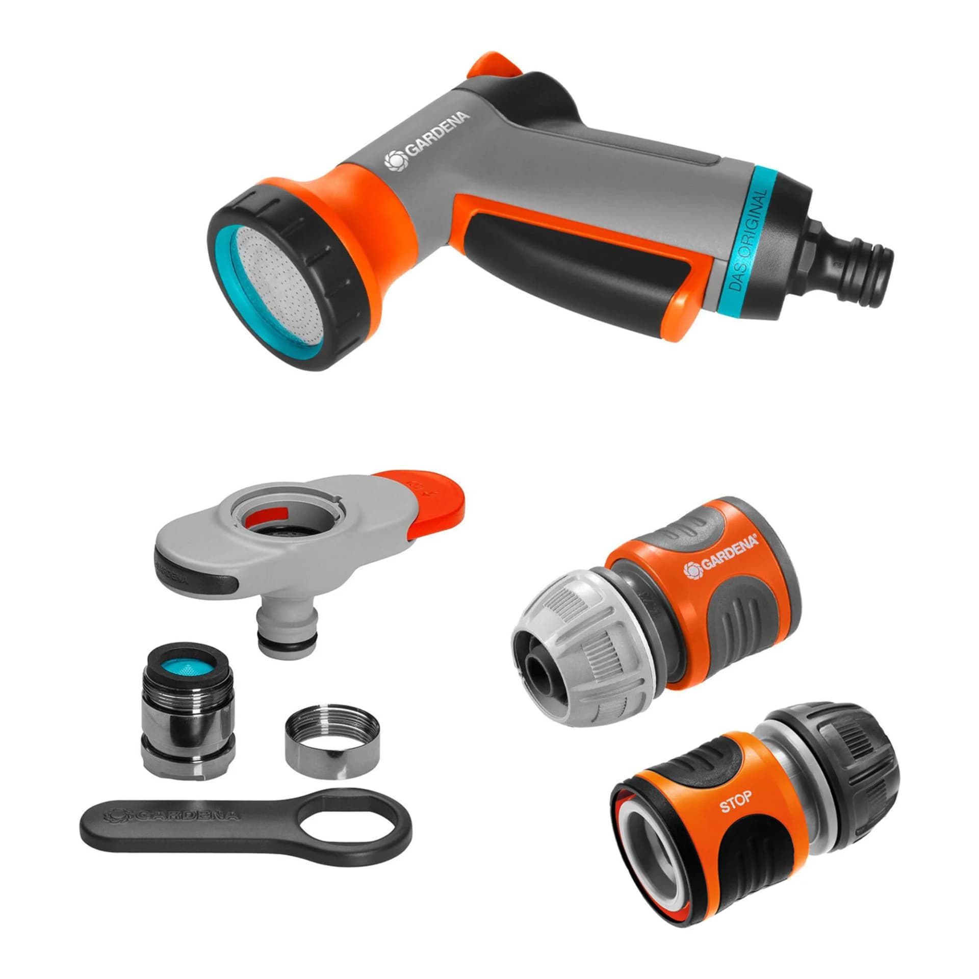 GARDENA Indoor Grundausstattung-Set mit Brause & Adaptern