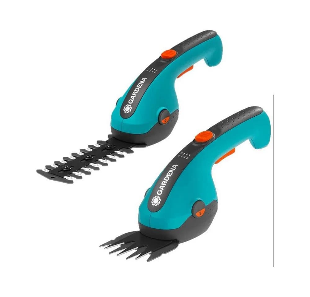 Gardena Akku-Grasschere ClassicCut Li 3,6 Volt Set mit Strauchmesser Türkis/Schwarz