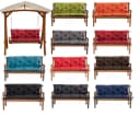 Mayaadi Home Auflagekissen Gartenbank Set Bordeaux Rot Bild 2