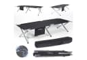 24Move Feldbett Campingbett Schwarz Wasserabweisend Klappbar Bild 2