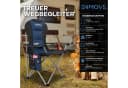 24MOVE® Campingstuhl Salvador Faltbar Gepolstert Blau 150kg Tragetasche Bild 4