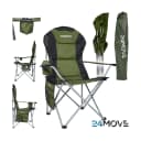 24MOVE® Campingstuhl Salvador Faltbar Gepolstert Grün Tragetasche Bild 1