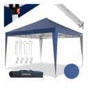 24MOVE® Pavillon Santos 3x3m Pop-Up UV-Schutz 50+ Wasserdicht Winterfest Blau Bild 1