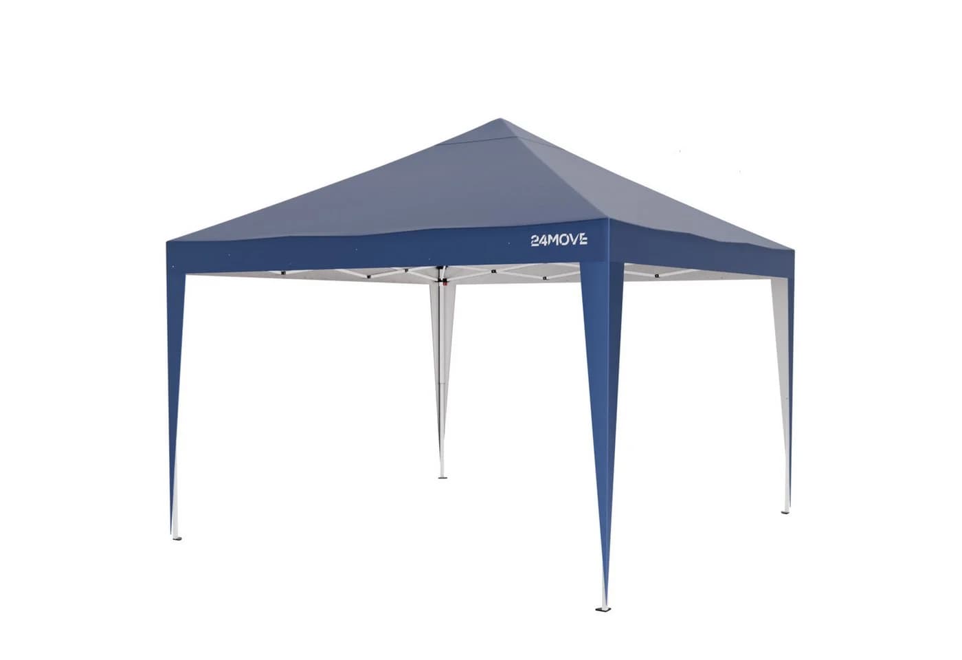 24MOVE® Pavillon Santos 3x3m Pop-Up UV-Schutz 50+ Wasserdicht Winterfest Blau - Bild 3