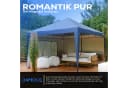 24MOVE® Pavillon Santos 3x3m Pop-Up UV-Schutz 50+ Wasserdicht Winterfest Blau Bild 5