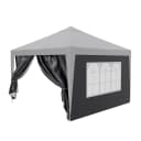 24MOVE® Pavillon Seitenteile 2er Set 2x3m Grau Wasserdicht Bild 1