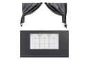 24MOVE® Pavillon Seitenteile 2er Set 2x3m Grau Wasserdicht Bild 2