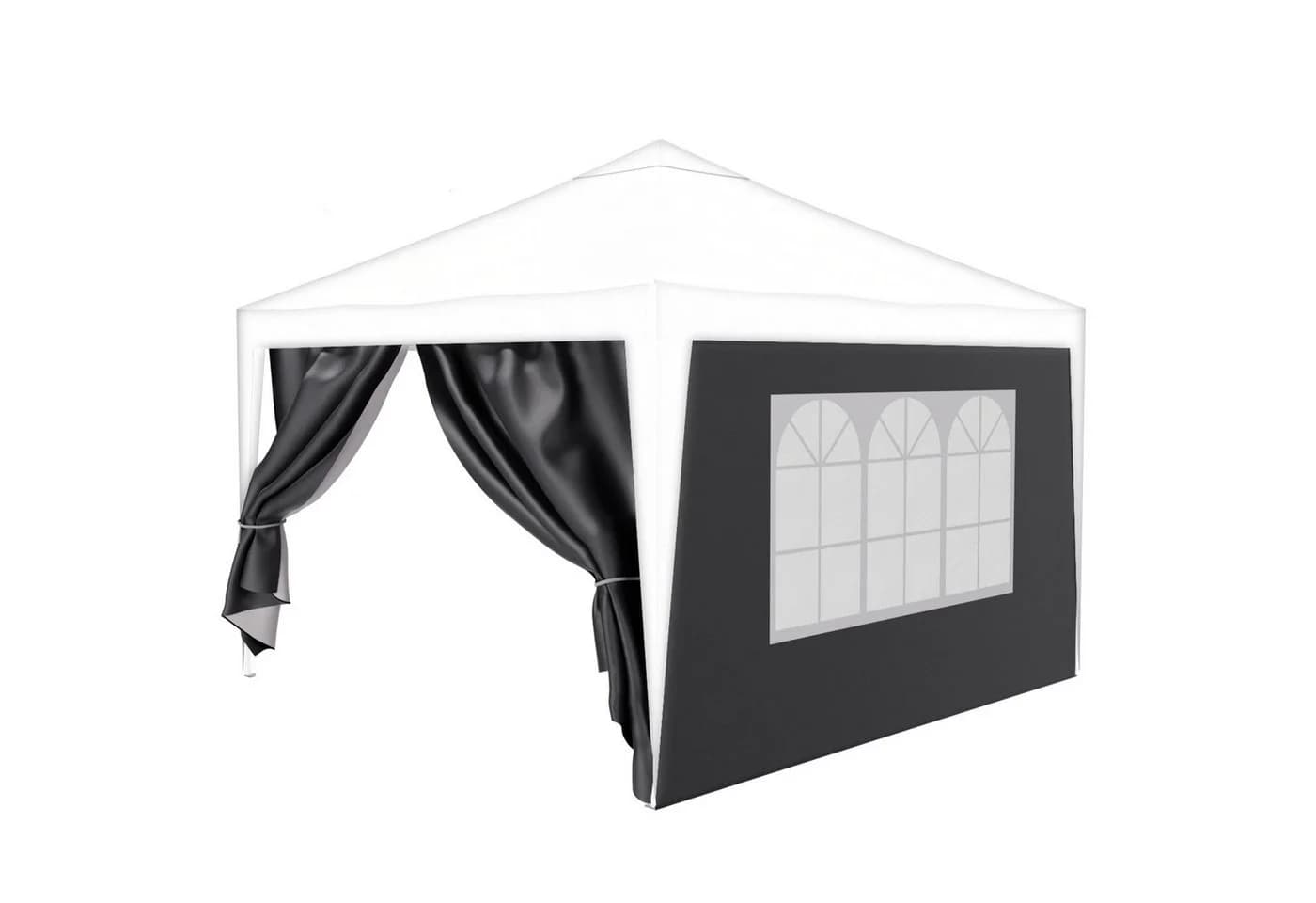 24MOVE® Pavillon Seitenteile 2er Set 2x3m Grau Wasserdicht - Bild 3