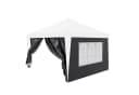 24MOVE® Pavillon Seitenteile 2er Set 2x3m Grau Wasserdicht Bild 4