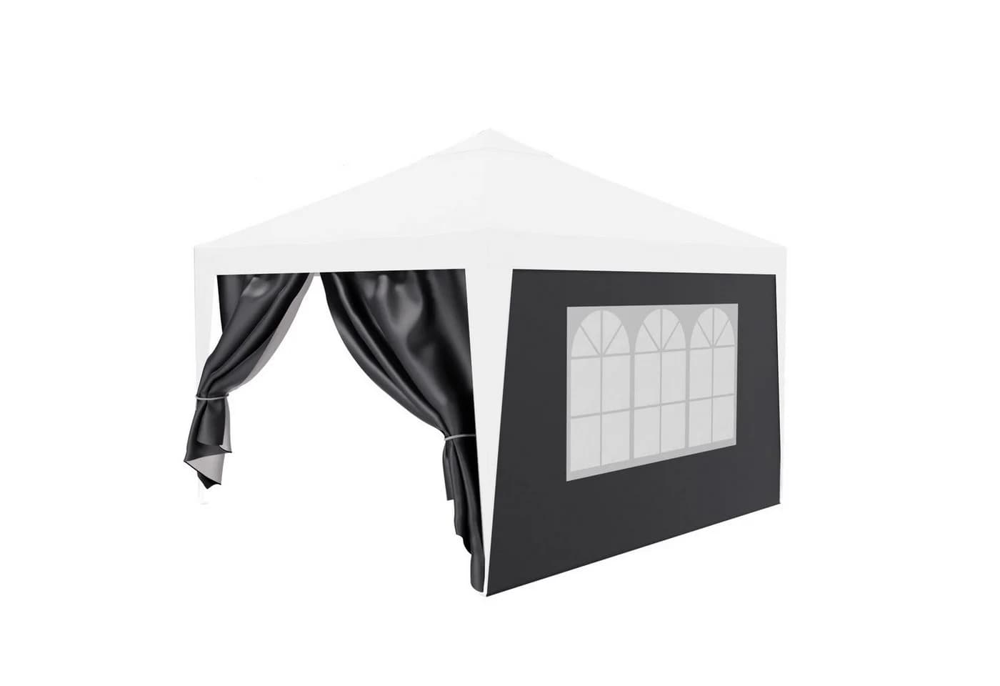 24MOVE® Pavillon Seitenteile 2er Set 2x3m Grau Wasserdicht - Bild 4