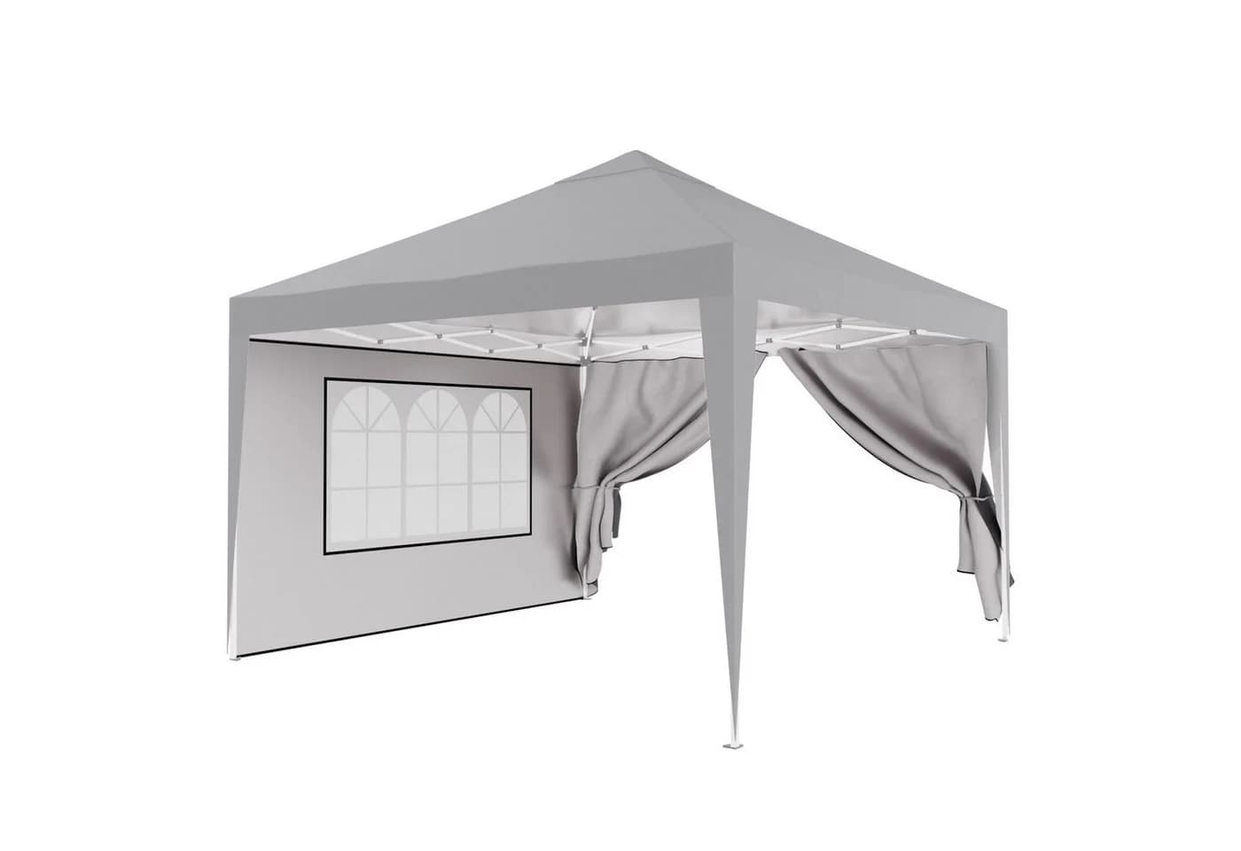 24MOVE® Pavillon Seitenteile 2er Set 2x3m Grau Wasserdicht - Bild 5