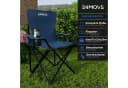24Move Campingstuhl Faltbar mit Getränkehalter Blau Bild 3