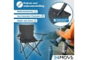 24Move Campingstuhl Faltbar Schwarz Bild 4