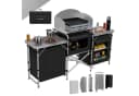 24Move Campingschrank CAMPO Faltbar Aluminium mit Windschutz und Tragetasche Bild 2