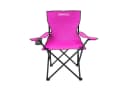 24Move Campingstuhl Faltbar mit Getränkehalter und Tragetasche Rosa Bild 2