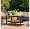 Yaheetech Gartentisch Balkontisch Schwarz Rattanoptik Bild 1