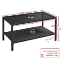 Yaheetech Gartentisch Balkontisch Schwarz Rattanoptik Bild 4