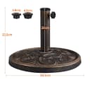 Yaheetech Schirmständer Sonnenschirmständer Outdoor-Schirmständer für Schirmstöcke bis 38/48 mm Bild 4