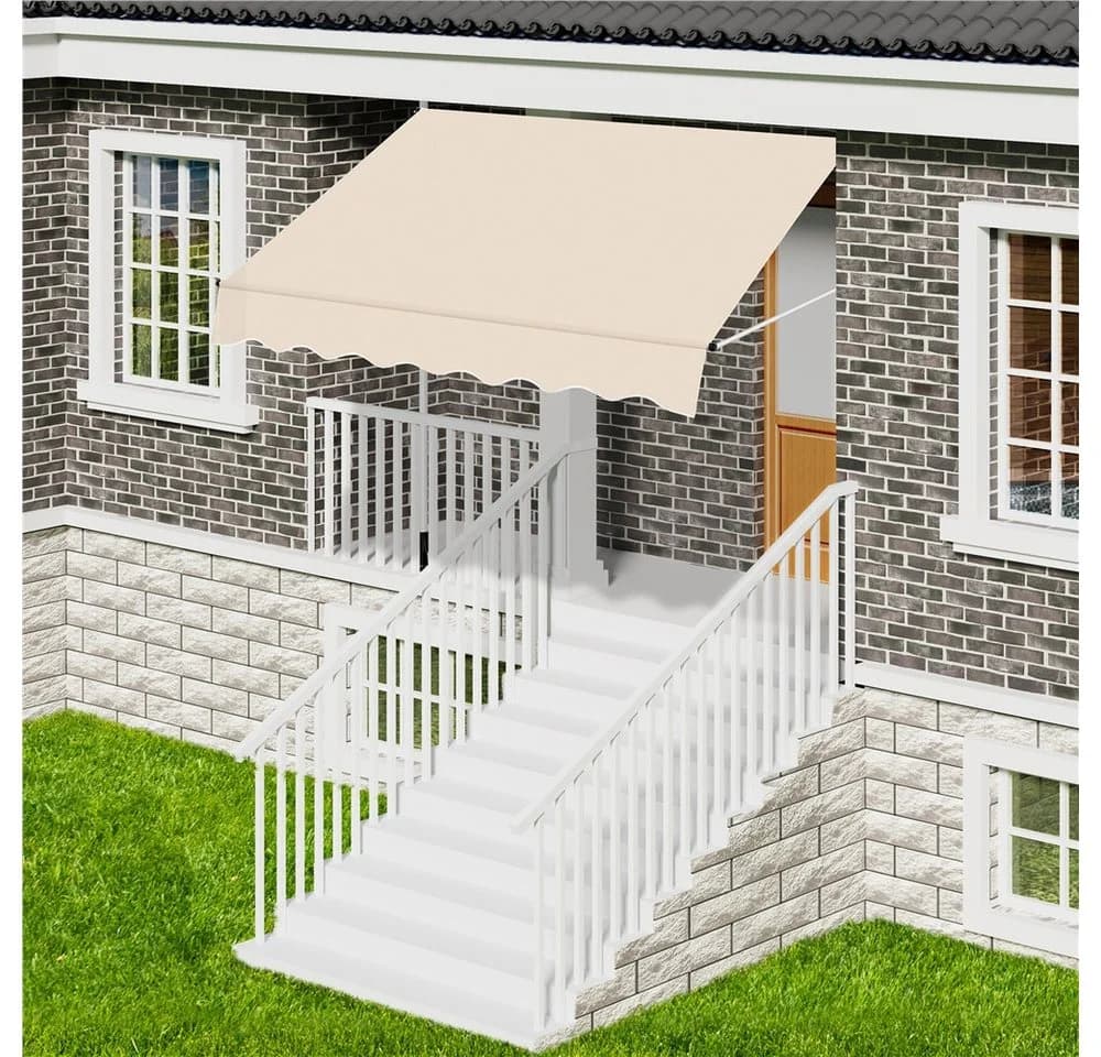 Yaheetech Klemmmarkise 150-300 cm Breite Sonnenschutz