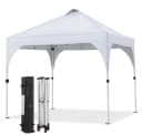Yaheetech Faltpavillon 2,4x2,4m / 3x3m, mit 0 Seitenteilen, Pop up Pavillon Gartenpavillon mit Tragetasche, höhenverstellbar Bild 2