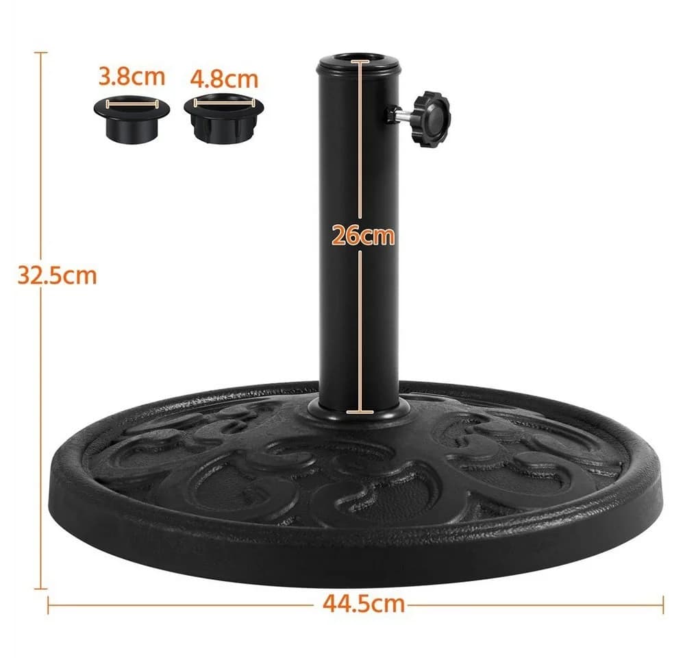 Yaheetech Schirmständer Sonnenschirmständer Outdoor-Schirmständer für Schirmstöcke bis 38/48 mm - Bild 5