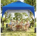 Yaheetech Faltpavillon 2,4x2,4m / 3x3m Blau Bild 1