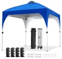 Yaheetech Faltpavillon 2,4x2,4m / 3x3m Blau Bild 2