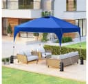 Yaheetech Faltpavillon 2,4x2,4m / 3x3m Blau Bild 4