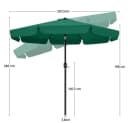 Yaheetech Sonnenschirm 268 cm Kippbarer UV-Schutz Kurbelschirm Bild 4