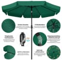 Yaheetech Sonnenschirm 268 cm Kippbarer UV-Schutz Kurbelschirm Bild 5