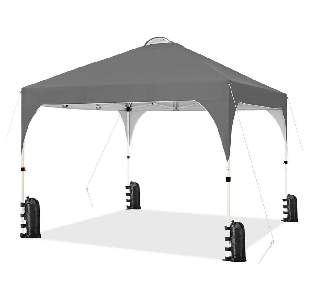 Yaheetech Faltpavillon Pop-up Dunkelgrau höhenverstellbar - Bild 2