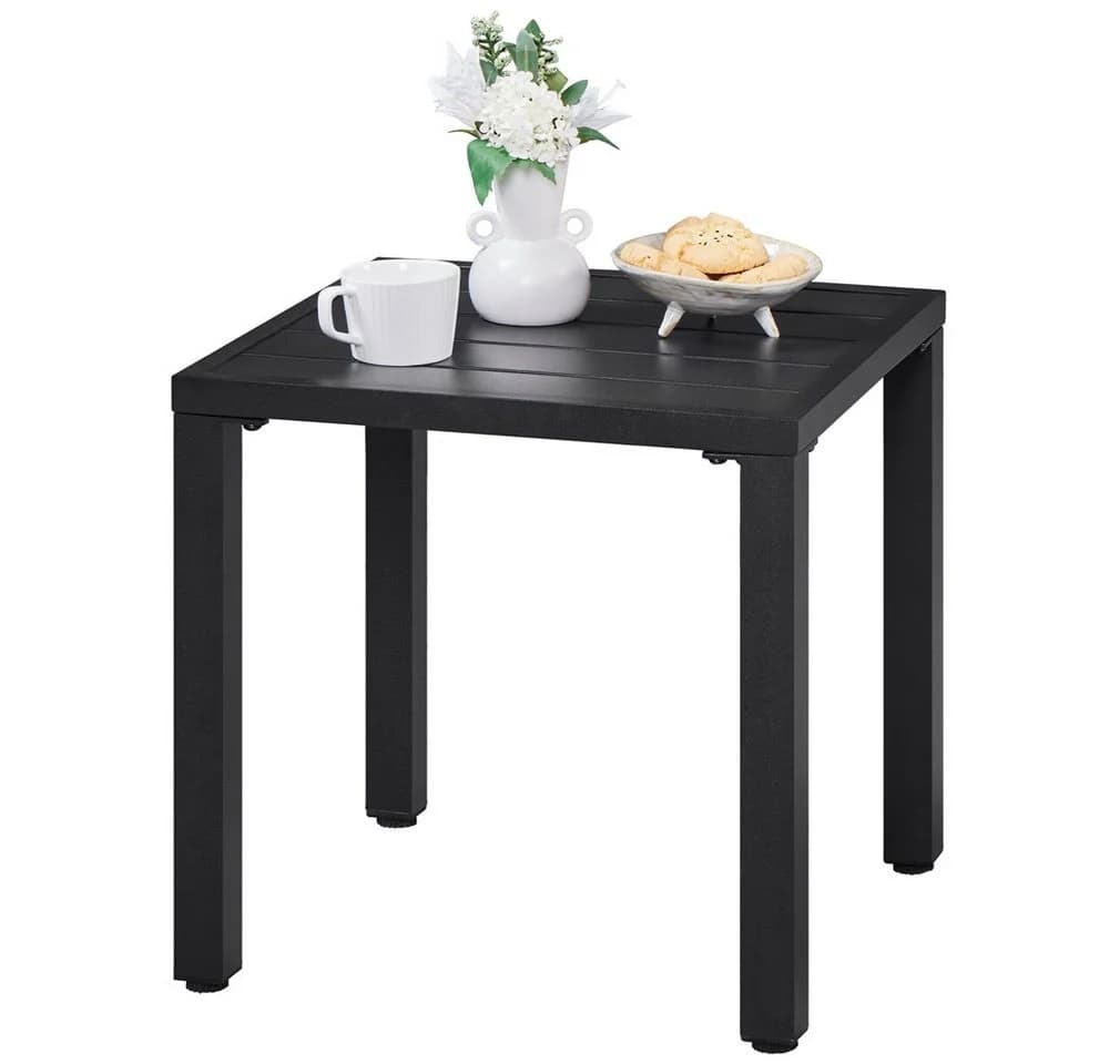 Yaheetech Gartentisch Beistelltisch Metall Quadratisch - Bild 2