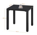 Yaheetech Gartentisch Beistelltisch Metall Quadratisch Bild 4