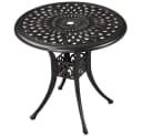 Yaheetech Gartentisch Balkontisch mit Schirmloch Bistrotisch Bild 2