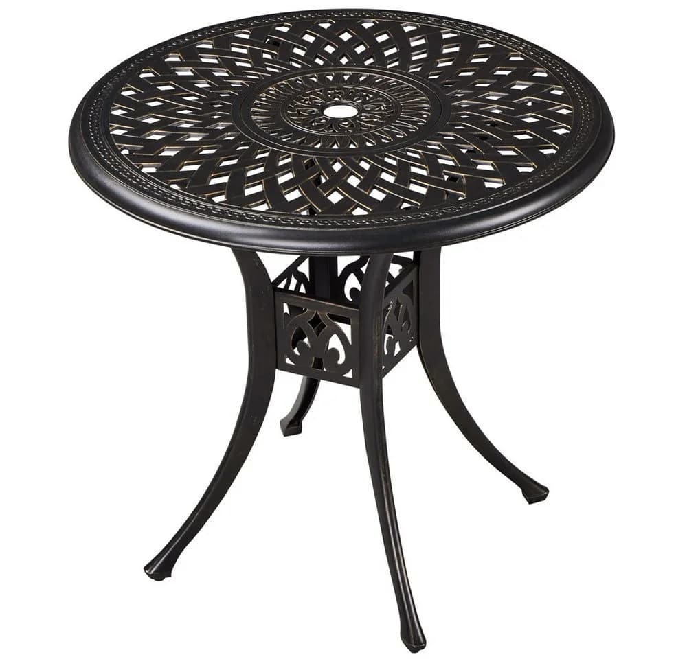 Yaheetech Gartentisch Balkontisch mit Schirmloch Bistrotisch - Bild 2
