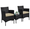 Yaheetech Balkonset Gartenmöbel-Set 3-Teilig Rattanoptik 2 Personen Bild 1