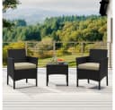 Yaheetech Balkonset Gartenmöbel-Set 3-Teilig Rattanoptik 2 Personen Bild 2