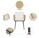 Yaheetech Balkonset 3-teilig Rattan mit 2 Sesseln & Glas-Tisch Bild 5
