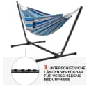 Yaheetech Hängematte mit Gestell Blau-Rot 205 kg Traglast Bild 5