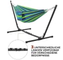 Yaheetech Hängematte mit Gestell, blau-grün, bis 205 kg belastbar Bild 5