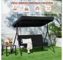 Yaheetech Hollywoodschaukel 2-Sitzer 3-Sitzer Schaukelbank mit Sonnendach Bild 1