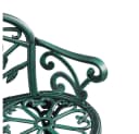 Yaheetech Gartenbank Metall 2-Sitzer Rosenmuster Bild 5