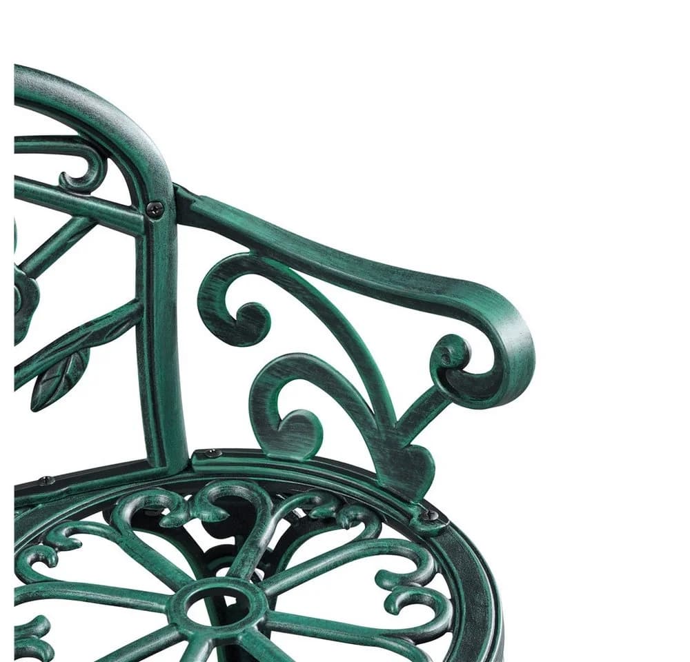 Yaheetech Gartenbank Metall 2-Sitzer Rosenmuster - Bild 5