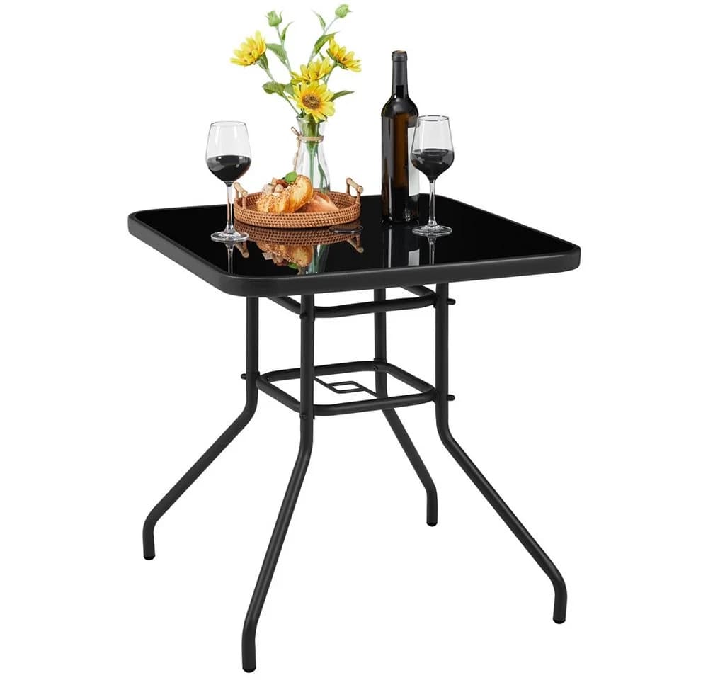Yaheetech Gartentisch mit Schirmloch 70x70 cm - Bild 2