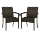 Yaheetech Gartenstuhl 2er-Set Rattan-Optik Metallbeine Bild 2