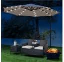 Yaheetech Balkonset 2-Sitzer Polyrattan Gartenbank, Gartenstuhl Gartensessel Zweisitzer-Stuhl Doppelsessel Tischfunktion Bild 3