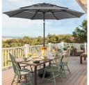 Yaheetech Sonnenschirm 324cm UPF 50+ Neigbar Bild 3