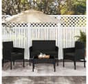 Yaheetech Balkonset Gartenmöbel-Set 4-er Rattanmöbel Gartenlounge-Set für 4 Personen Bild 1
