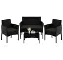 Yaheetech Balkonset Gartenmöbel-Set 4-er Rattanmöbel Gartenlounge-Set für 4 Personen Bild 2